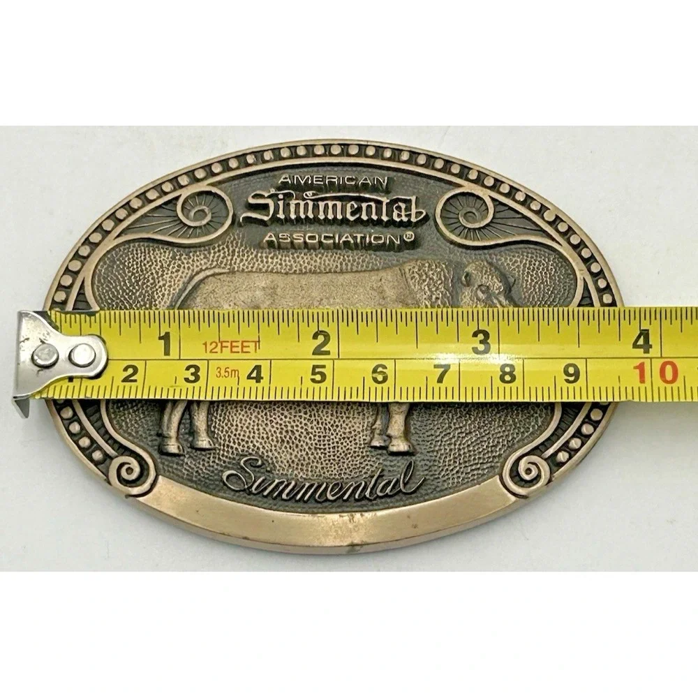 TONY LAMA Simmental Bull Cow Sire Belt Buckle Cattle Breed Series FIRST Edition
